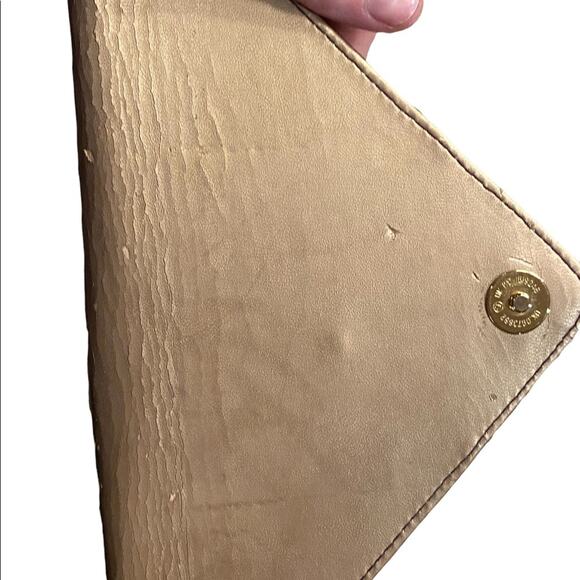 Vintage J.Renee Purple Genuine Snakeskin Handbag with Gold Chain Strap - Picture 3 of 4